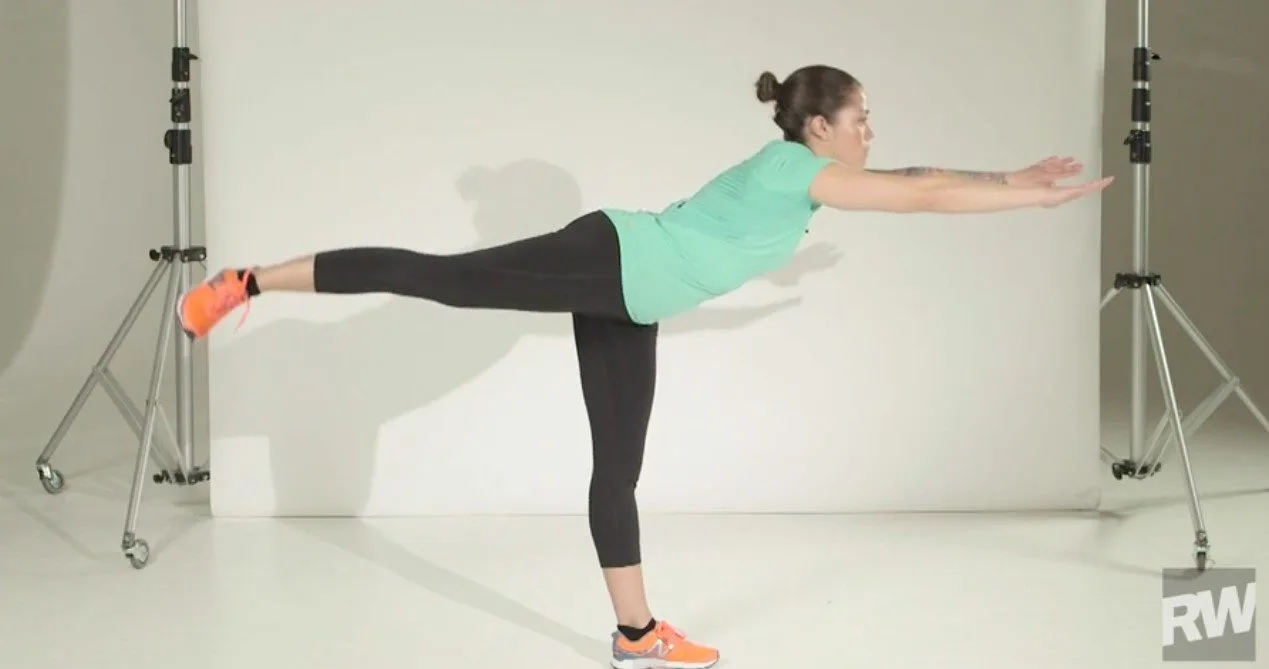 spust na jednoj nozi